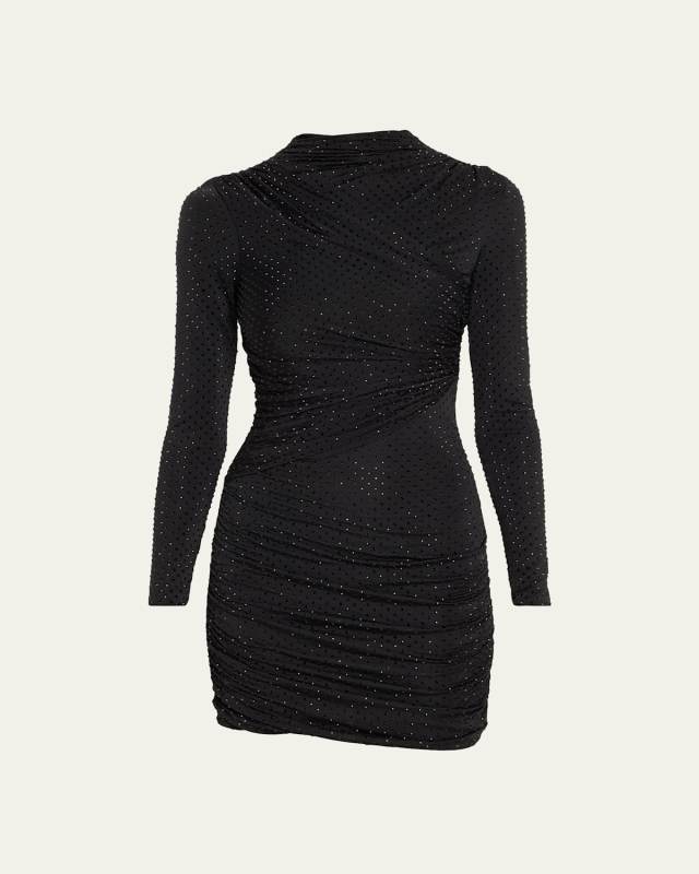 Tana Long-Sleeve Embellished Mini Dress